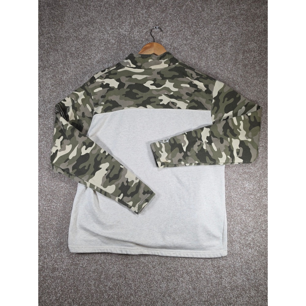 Colosseum Notre Dame Fighting Irish Camo Quarter Zip Pullover Mens Medium OHT - Picture 9 of 10